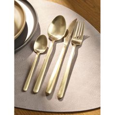 Набор столовых приборов Pure, золотистые матовые, 24 пред. Набор столовых приборов Pure, золотистые матовые, 24 пред.