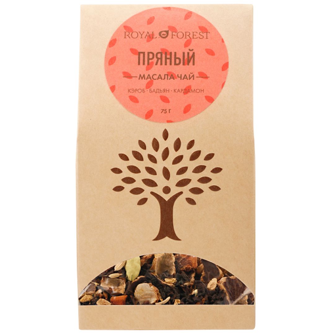 Пряный чай Масала (кэроб, бадьян, кардамон) (75 г)