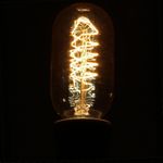 Лампа Эдисона T45 В темноте