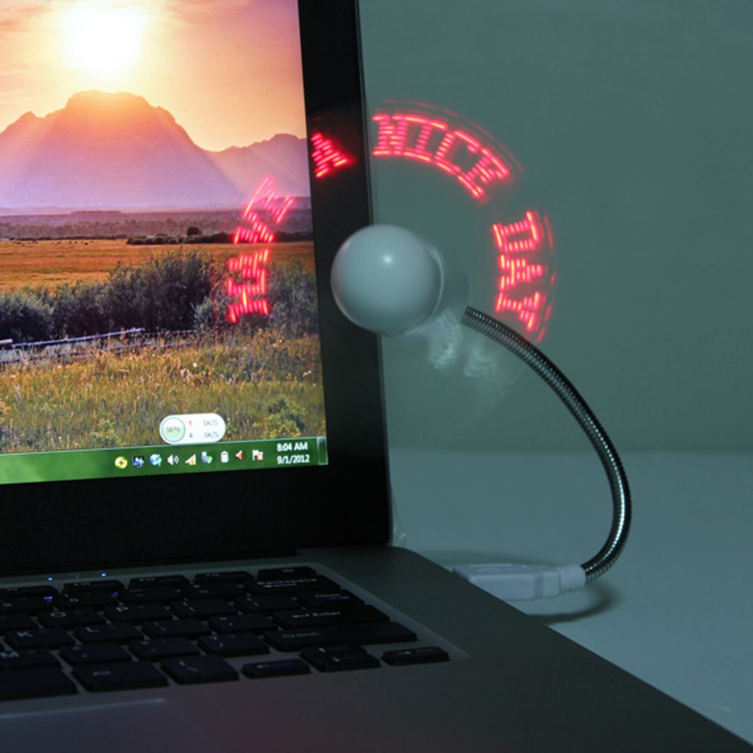 USB Вентилятор с программируемым текстом