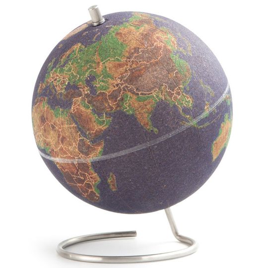 Пробковый мини-глобус Mini Cork Globe цветной
