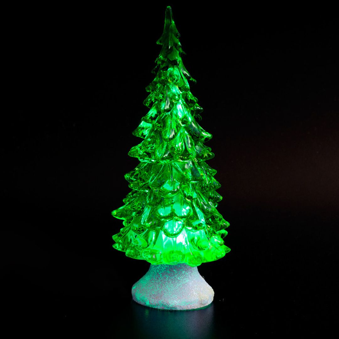 Светящаяся ледяная новогодняя елочка с музыкой