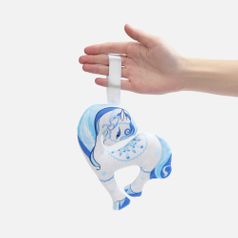 Мягкая игрушка-подвеска Снежка