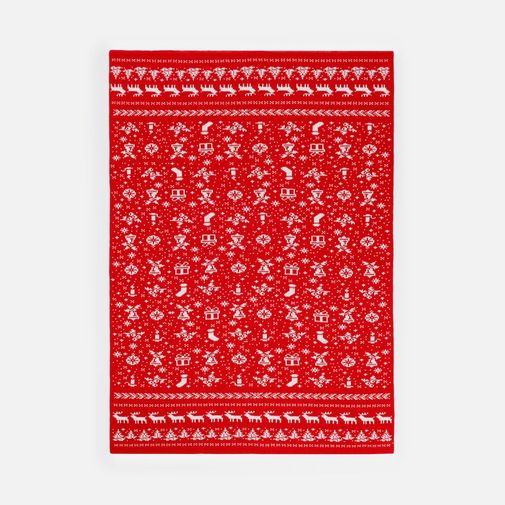 Плед Holidale (красный с молочным) Плед Holidale (красный с молочным)