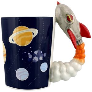 Кружка Ракета Rocket Launch Cartoon Cup Кружка Ракета Rocket Launch Cartoon Cup