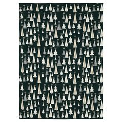Плед из хлопка с новогодним рисунком Whitewood из коллекции New Year Essential, 130x180 см