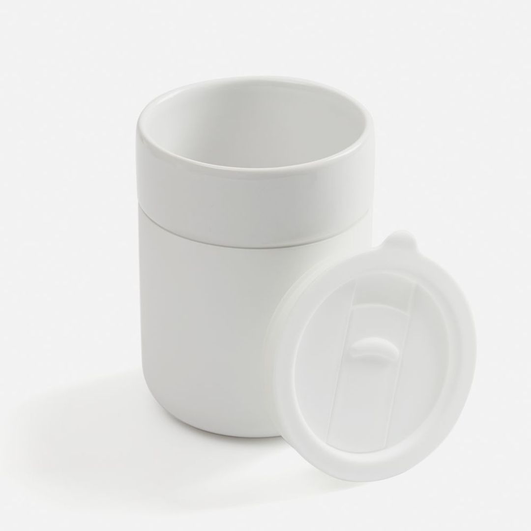 Кружка Nabo с силиконовым держателем (белый) Кружка Nabo с силиконовым держателем (белый)