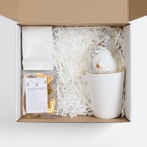 Подарочный набор Планы на счастье (белый с золотистым) Подарочный набор Планы на счастье (белый с золотистым)