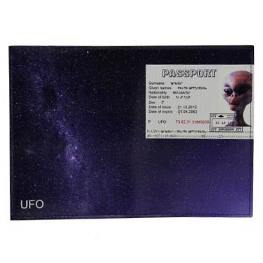                          Обложка для паспорта Пришелец UFO
                