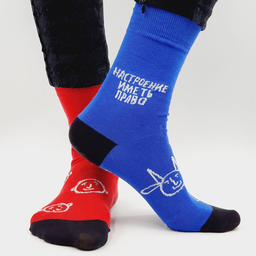 Носки Настроение право иметь или быть тварью дрожащей Носки Настроение право иметь или быть тварью дрожащей