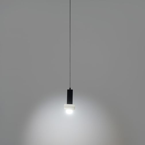 Светильник подвесной Fungus, 15х25 см, белый/черный