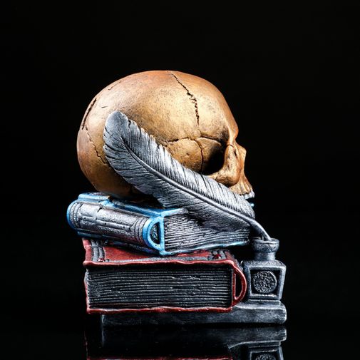 Копилка Череп на книгах Копилка Череп на книгах