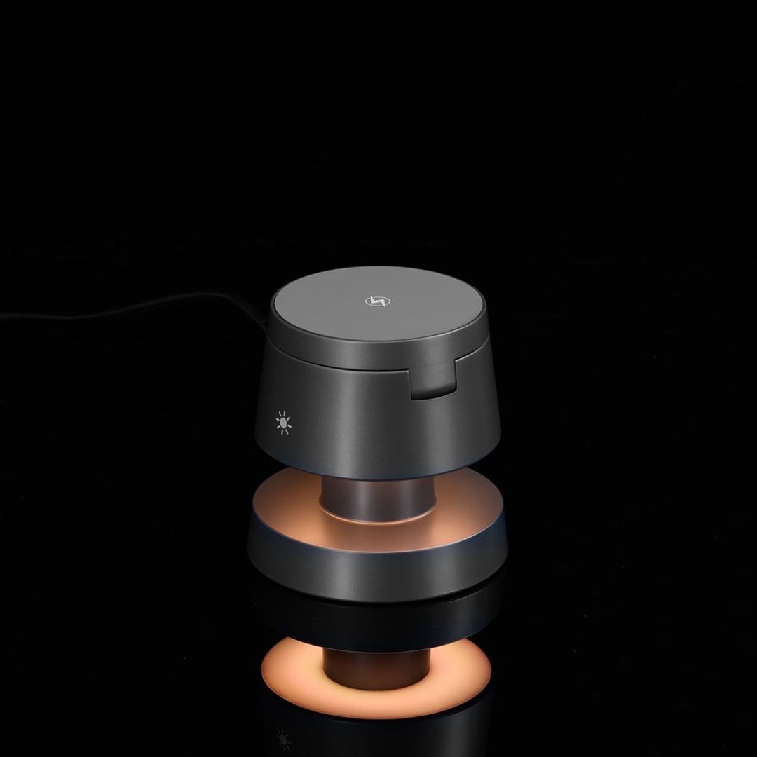 Станция беспроводной зарядки с подсветкой Lume (серый)