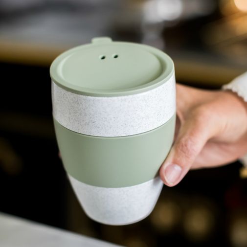 Термокружка Aroma To Go Organic синяя (400 мл)