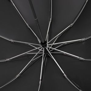 Зонт обратного сложения с ручкой-карабином Foldberry (черный)