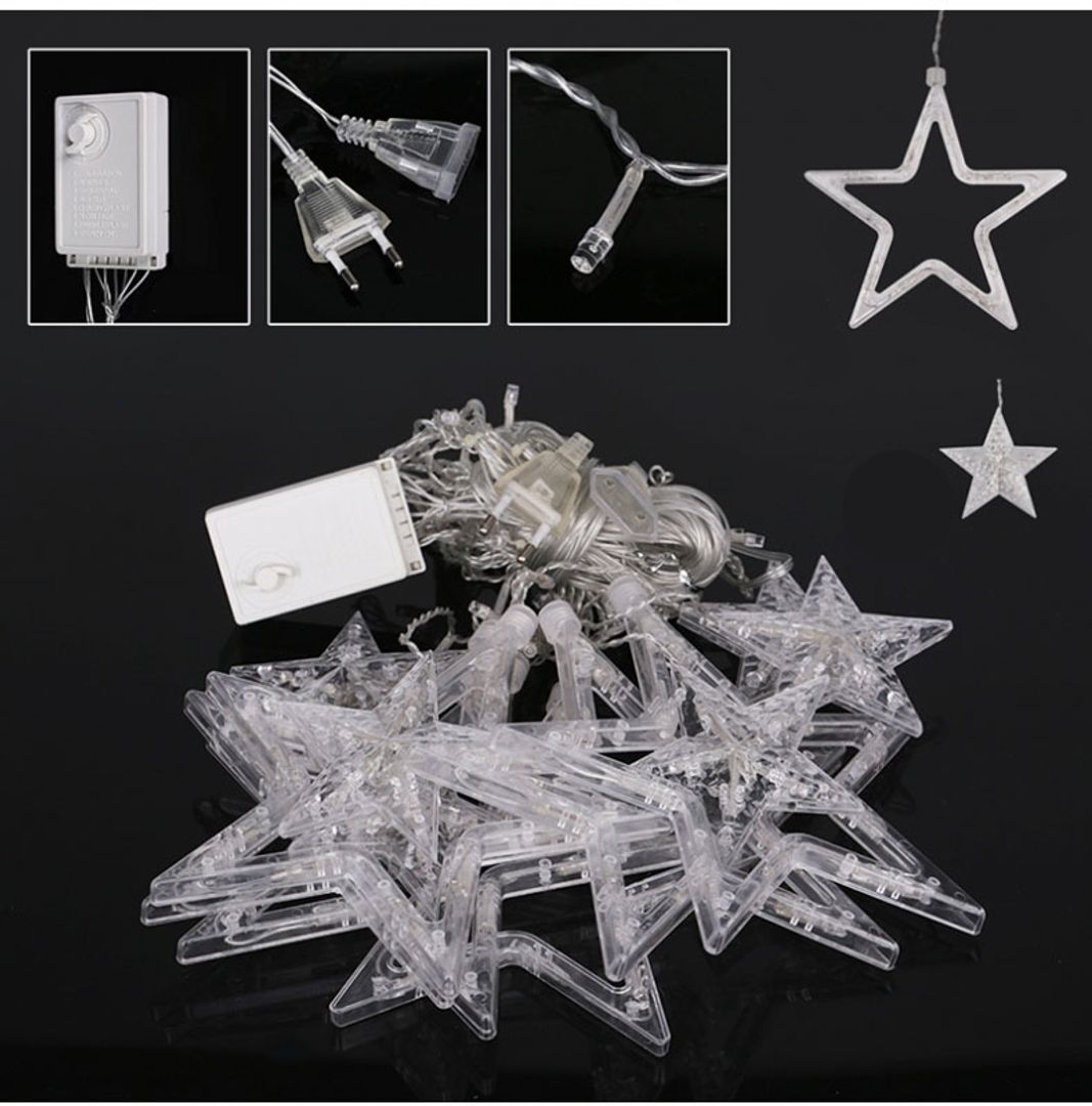 Светодиодная LED гирлянда Звезды (2,5 м)
