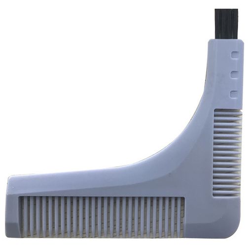 Расческа для бороды с щеткой (Серый)