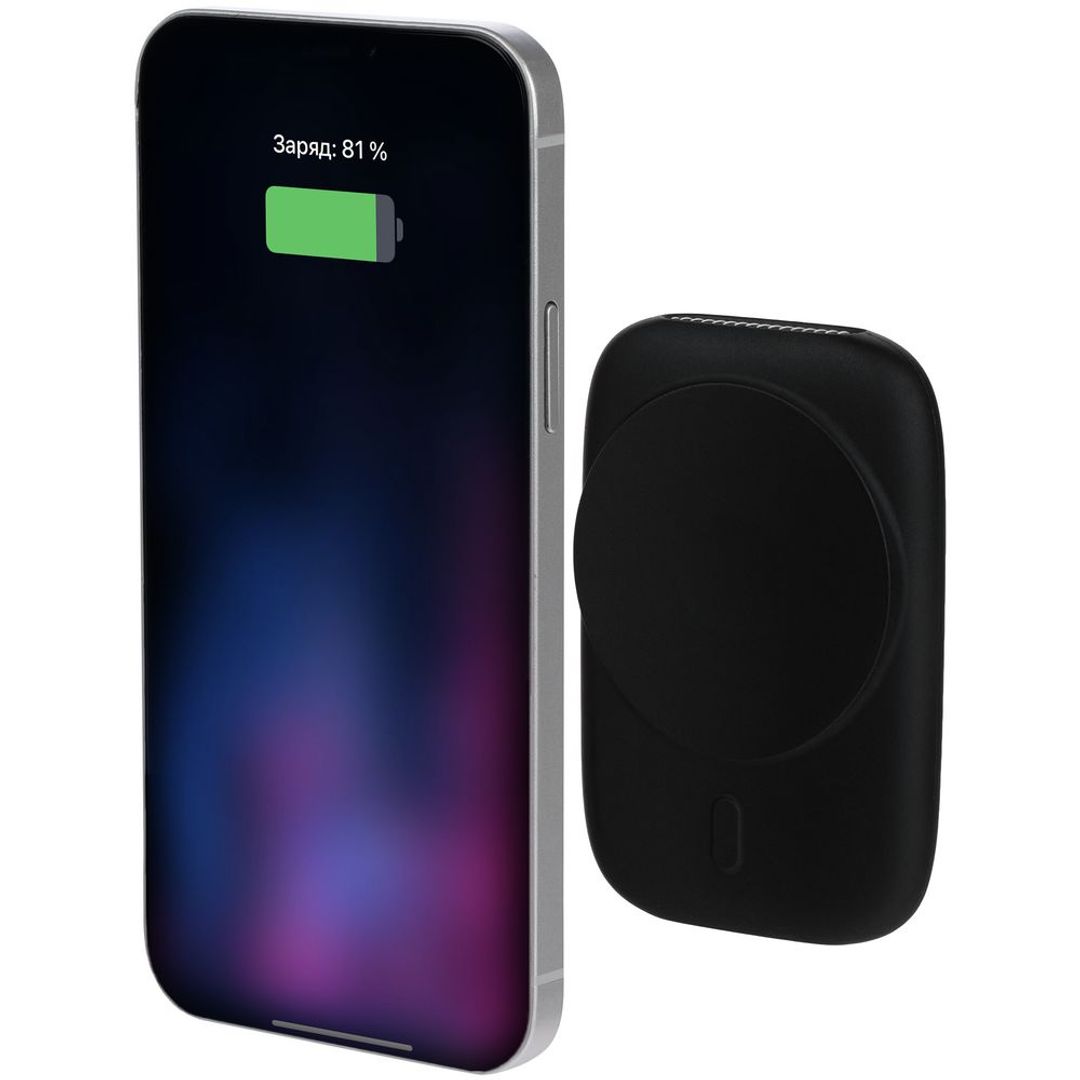 Универсальный магнитный аккумулятор Feel Motion 5000 мАч (Черный) Универсальный магнитный аккумулятор Feel Motion 5000 мАч (Черный)