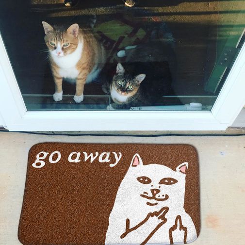 Коврик для входной двери Go away Коврик для входной двери Go away