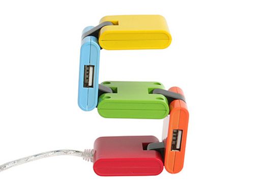 USB Хаб Змейка Квадратная USB Хаб Змейка Квадратная