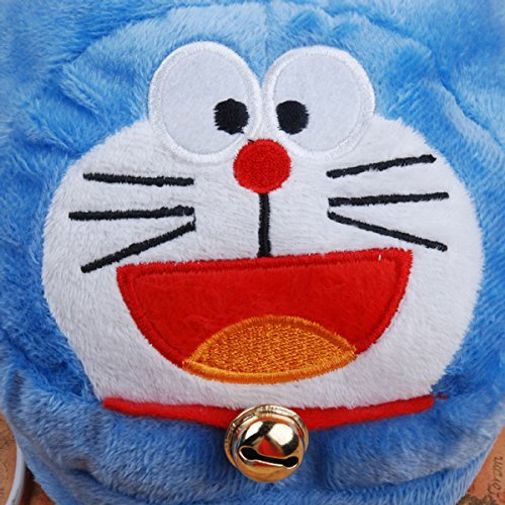 Тапочки с подогревом от USB Кот Doraemon