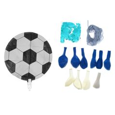 Фонтан из шаров Футбол с конфетти (10 шаров)