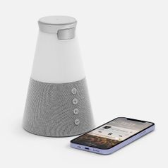 Bluetooth-колонка с беспроводной зарядкой и подсветкой Cone Sonance (серый)