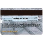 Флешка Кредитка Gold Credit Card 8 Гб Обратная сторона