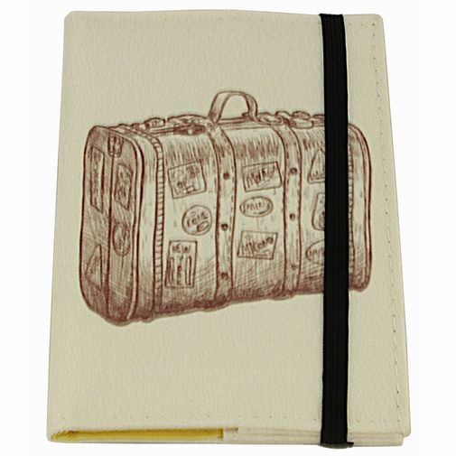 Обложка для паспорта Suitcase Фиксируется резинкой сверху Обложка для паспорта Suitcase Фиксируется резинкой сверху