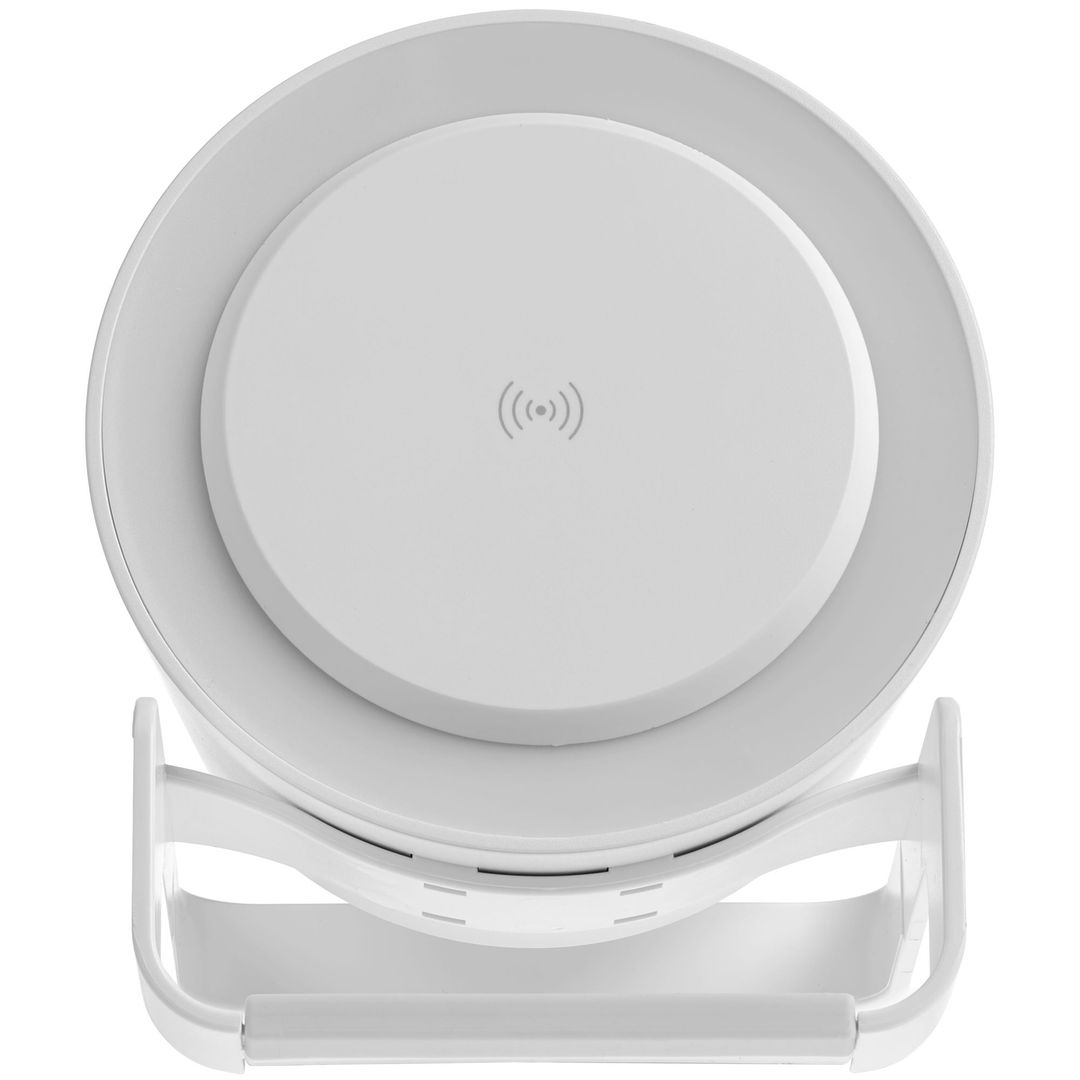 Лампа с колонкой и беспроводной зарядкой moonLight Лампа с колонкой и беспроводной зарядкой moonLight