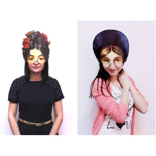 Маски Девичник Ретро (8 шт.)