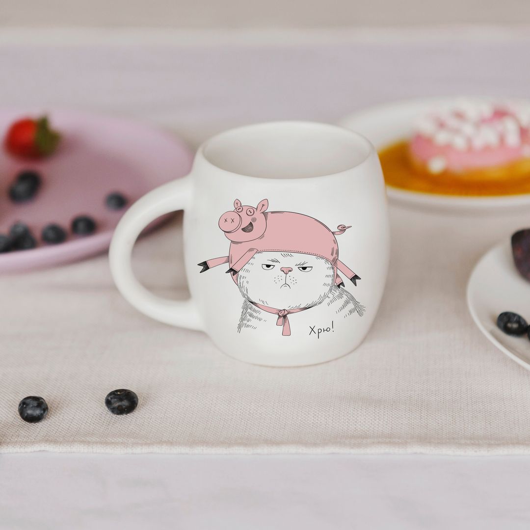 Кружка Кот в костюме Хрю! Кружка Кот в костюме Хрю!
