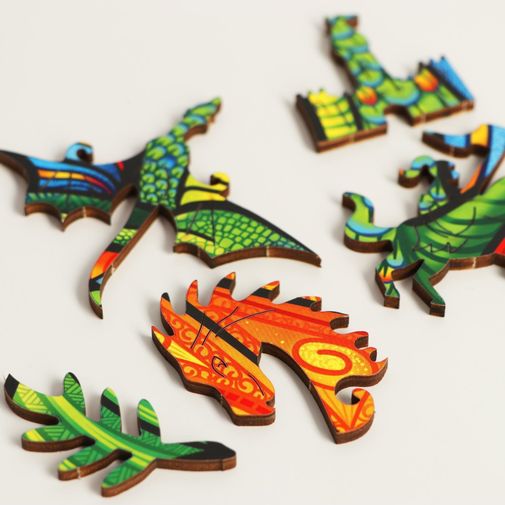 Пазлы фигурные Магический дракон