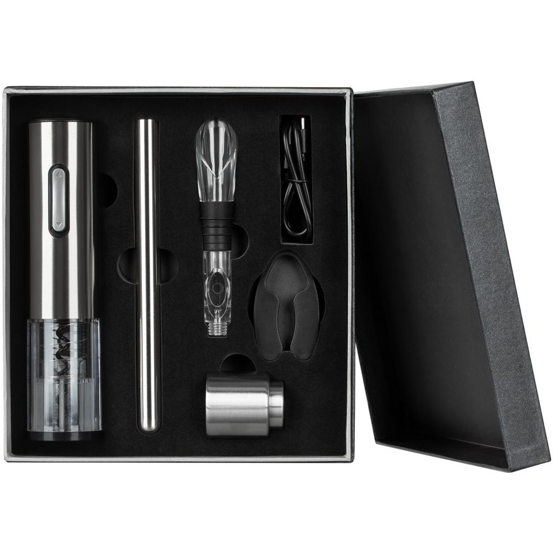 Винный набор Wine Diesel (Серебристый) Винный набор Wine Diesel (Серебристый)