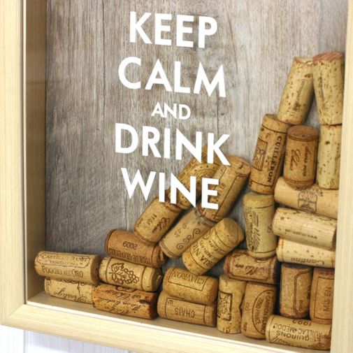 Копилка для винных пробок Keep Calm And Drink Wine Копилка для винных пробок Keep Calm And Drink Wine