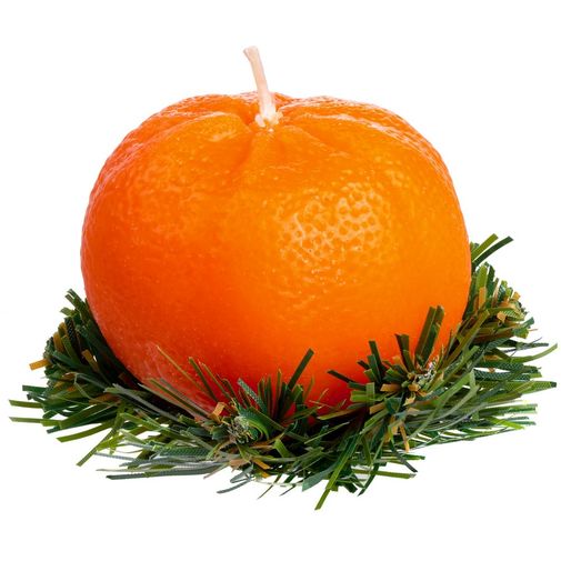 Свеча Ящик мандаринов Свеча Ящик мандаринов