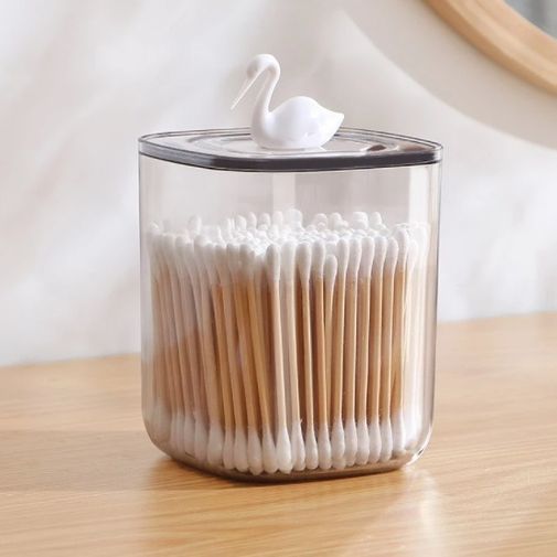 Контейнер для ватных палочек Лебедь