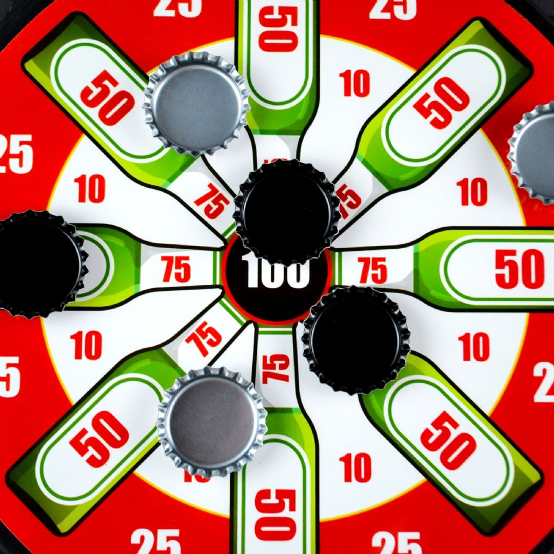 Дартс магнитный для пивных крышек Дартс магнитный для пивных крышек