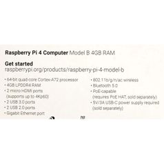 Микрокомпьютер Raspberry Pi 4 4Gb RAM