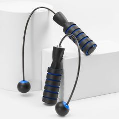 Беспроводная скакалка Silentino (черный с синим)