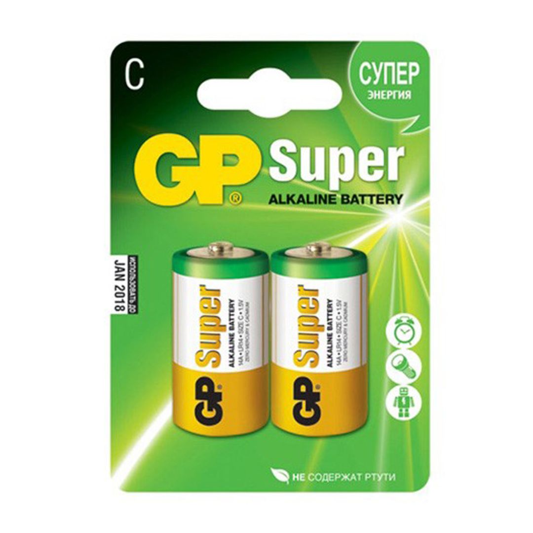 Батарейка GP Super Alkaline C (LR14) Батарейка GP Super Alkaline C (LR14)