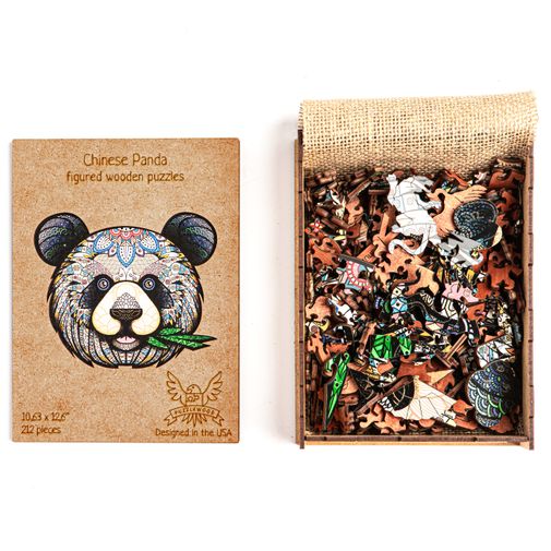 Деревянный пазл Puzzlewood Китайская панда