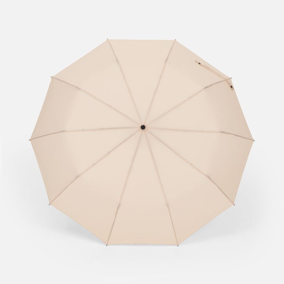Зонт складной Cloudburst в подарочной упаковке (бежевый) Зонт складной Cloudburst в подарочной упаковке (бежевый)