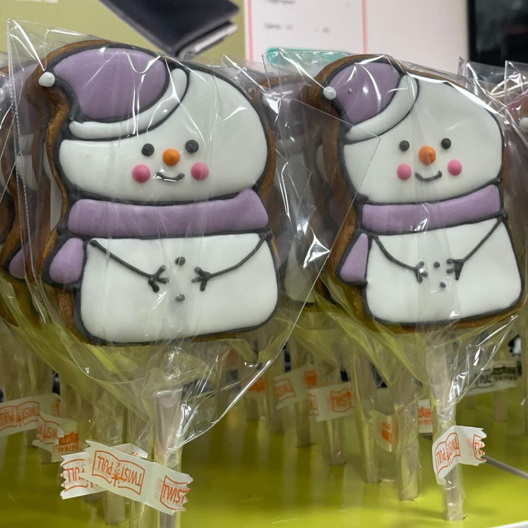 Имбирный пряник Снеговичок