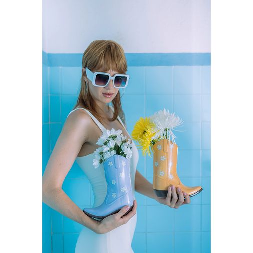 Ваза для цветов Rodeo желтая (22,5 см) Ваза для цветов Rodeo желтая (22,5 см)