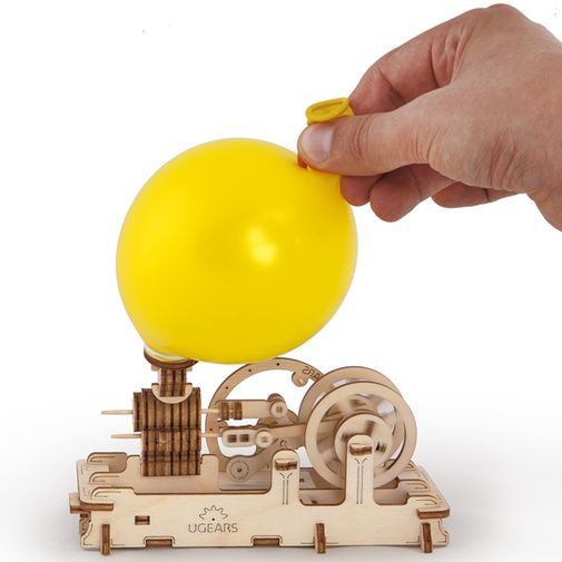Механический 3D Пазл Ugears Пневматический двигатель Работает от воздушного шарика