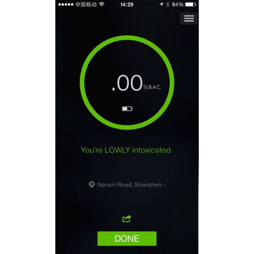 Алкотестер для смартфона iBreathalyzer mini Алкотестер для смартфона iBreathalyzer mini