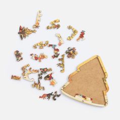 Пазл фигурный Елочка