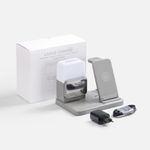 Зарядная станция с электронными часами и подсветкой Large Charge ver.3 (серый)