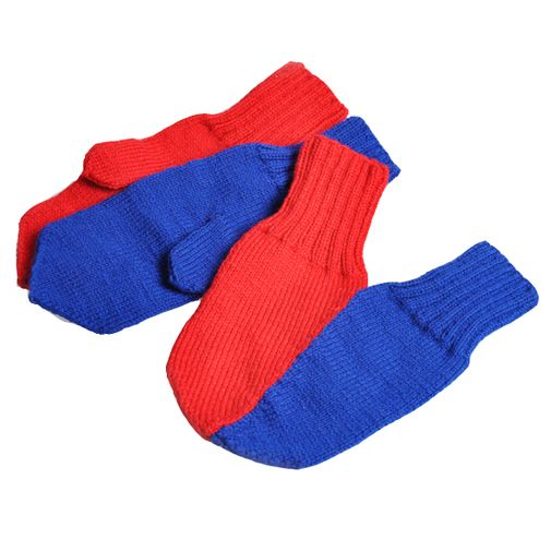 Варежки для влюбленных Красно-Синие